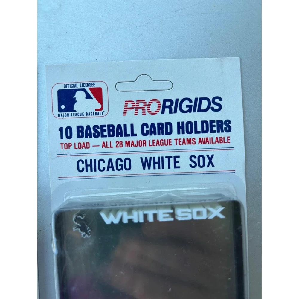 Vintage‎ Pro Rigids Chicago White Sox 10 Baseball Card Holders Top Load MLB New
